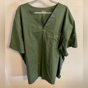 UA Butter-Soft STRETCH Men's 4-Pocket V-Neck Scrub Top Olive Color